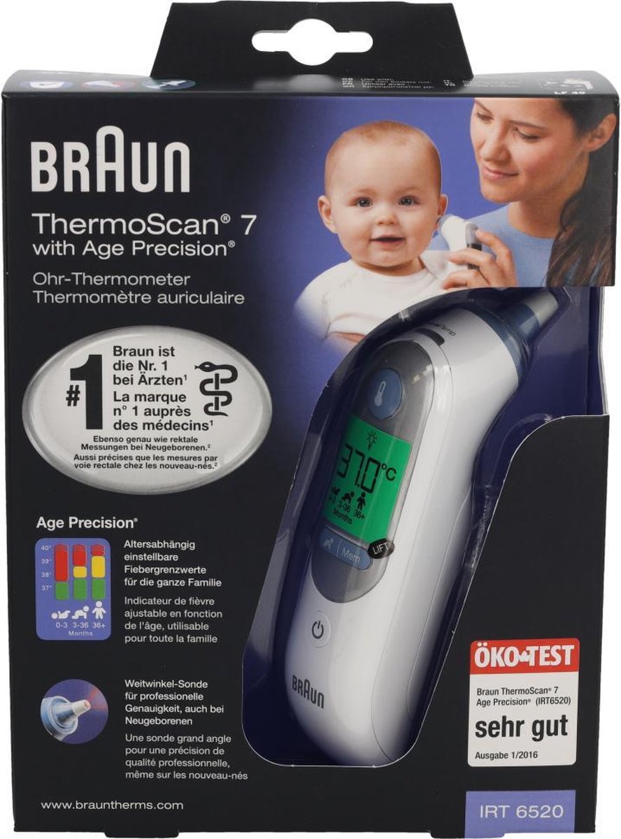 Braun IRT 6520 ThermoScan 7 thermometer | bol.com