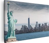 Artaza - Peinture sur toile - Statue de la Liberté à New York - 90x60 - Photo sur toile - Impression sur toile