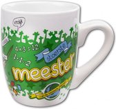 feestmok Meester 325 ml 12 x 10 cm keramiek wit