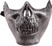 masker Steampunk unisex 18 cm zilver