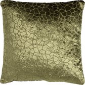Dutch Decor CARO - Sierkussen met patroon 45x45 cm Chive - groen