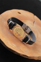 Khoshal Boom Armband Unisex | Fashion | Verstelbaar | Cadeau | 1-Delig | Goudkleurig | Sieraden |