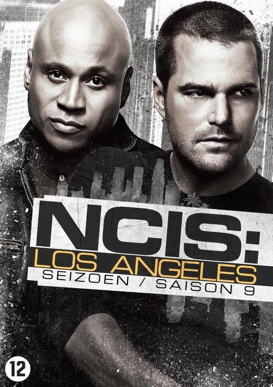NCIS: Los Angeles - Seizoen 9 DVD cover met LL Cool J en Chris O'Donnell.