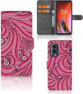 Hoesje ontwerpen OnePlus Nord 2 5G GSM Hoesje Swirl Pink