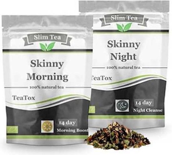 Slim teatox skinny morning 14 daagse ochtend afslankthee - verhoogt vetverbranding - boost energie - afvallen zonder honger gevoel