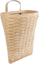 wandopbergzak Jaron 43 x 20 cm bamboe naturel
