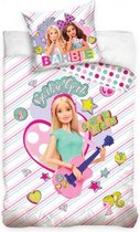 dekbedovertrek Barbie Girl 140 x 200 cm roze
