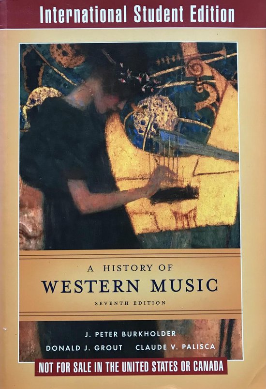 A History of Western Music - cover