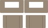 Zijwandenset | Easy up 3x4,5m - Professional | PVC gecoat polyester - Grijs