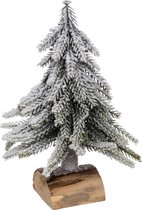Kerstboom mini - Goud / zilver of sneeuw - H20 cm - Tafeldecoratie - OPGELET GEASSORTEERD GELEVERD