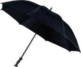 golfparaplu windproof 130 cm zwart