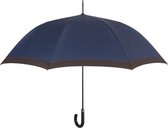 golfparaplu automatisch 69 x 120 cm blauw/bruin