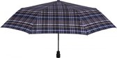 mini-paraplu Scottish 99 cm automatisch polyester blauw