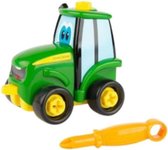 tractor Buddy Johnny junior 12 cm groen/geel 8-delig