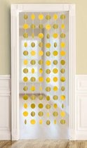 deurfeestdecoratie 6 stuks 210 cm geel