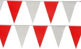 vlaggenlijn 10 meter polyetheen wit/rood