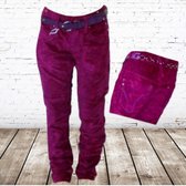 stoere velours meidenbroek roze 16 -s&C-170/176-Spijkerbroeken en broeken