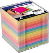 memo cube avec contenu Kangaro 9.5x9.5x9.5cm 700 feuilles couleurs assorties K-6301