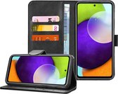 Hoesje geschikt voor Samsung Galaxy A52 / A52s - Book Case Portemonnee Hoesje Zwart
