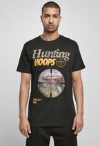 Urban Classics Heren Tshirt -M- Hunting Hoops Zwart