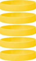 Siliconen Armbanden Geel - voor Volwassenen (zak van 30 stuks)