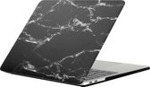 Apple MacBook Pro 13 (2016-2019) Case - Mobigear - Marmer Serie - Hardcover - Zwart - Apple MacBook Pro 13 (2016-2019) Cover