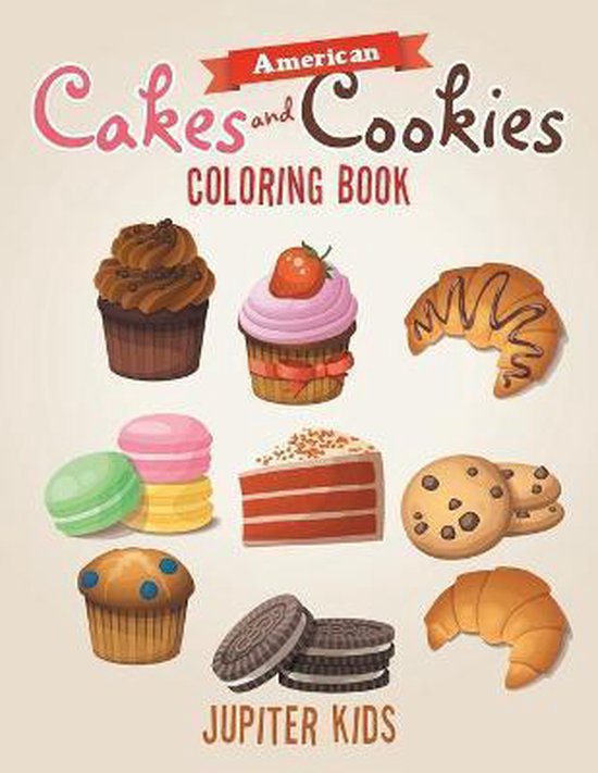 American Cakes and Cookies Coloring Book - cover