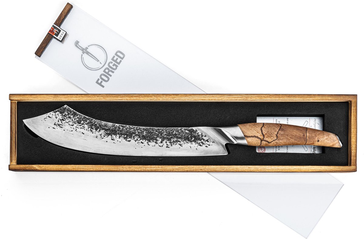 Forged Katai Slagersmes 25,5cm - VG10 Staal - In Houten Giftbox