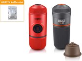 Wacaco Nanopresso Elements Dolce Gusto set - Lava Red - Voordeelset - GRATIS Kyboka® Koffie-etui - Portable espresso maker - Cup adapter - S-Hard Case - Rood - Cadeau voor hem en haar