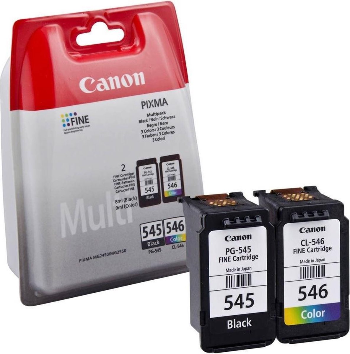 Canon Multipack de cartouches d'encre PG-545/CL-546 BK/C/M/Y | bol