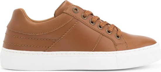 NoGRZ K.Cantley Leren damessneakers - Cognac Bruin Leer - Maat 39