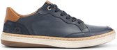 Travelin' Rugby Heren sneakers - Leren veterschoenen - Donkerblauw Leer - Maat 42