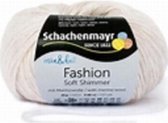 Schachenmayr Fashion Soft Shimmer  Bol 25  gram  Nr 00002