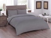 Double Duvet Cover Set Pure ( Bed sheet + Pillowcase ) Grey