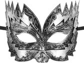 Maskarade Don Giovanni - Venetiaans Masker - Zilver - Voor Mannen - One Size