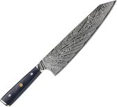 Mastersøn - Kiritsuke Damascus Knife - Chef's Knife - Damascus Steel - Japanese Chef's Knife - Kitchen Knife - Resin Handle - Chef Knife - Professional - Fourni avec Gift Box - VG10 - 8 Inch