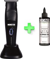 Monster Clipper M03 Cordless + Cosmeticall Stylingkam & Onderhoudskit - Baardtrimmer - Skeleton Optie - Extra Wide T-blade - Meest Krachtige Motor 10.000 RPM - Professioneel Gebrui