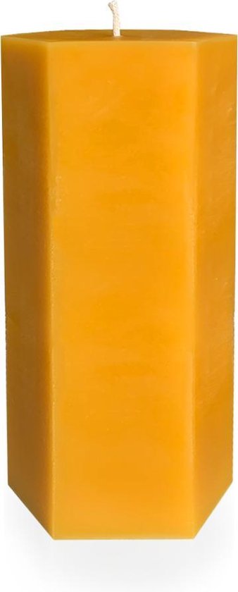 Bijenwas Stompkaars HEKLA | 12cm Hoog | 100% Zuivere bijenwas kaars | Handgemaakt
