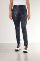 New Star Maine navy foil print broek L31 - 40