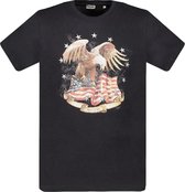DEELUXE T-shirt met adelaarsprint EAGLES Charcoal