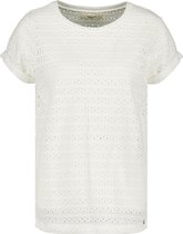 DEELUXE T-shirt met opengewerkte details CARMEN Off White