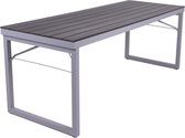 Table de pique-nique pliante en plastique-aluminium MaximaVida Hamburg 200 cm noir - peu d'entretien
