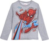 Grijze longsleeve-shirt van Spiderman maat 104
