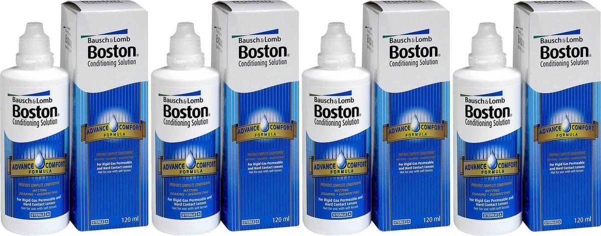 Boston Advance Conditioning Solution - 4x 120ml - lenzenvloeistof