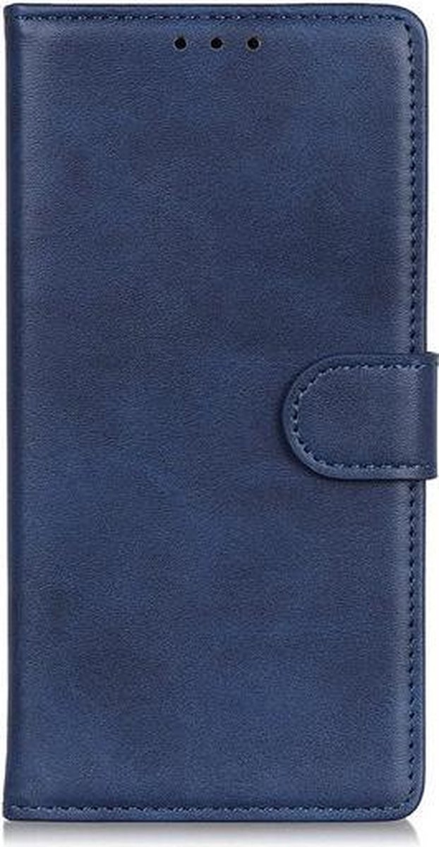Casecentive Leren Wallet case met sluiting - hoesje - wallet - iPhone 13 Pro - blauw