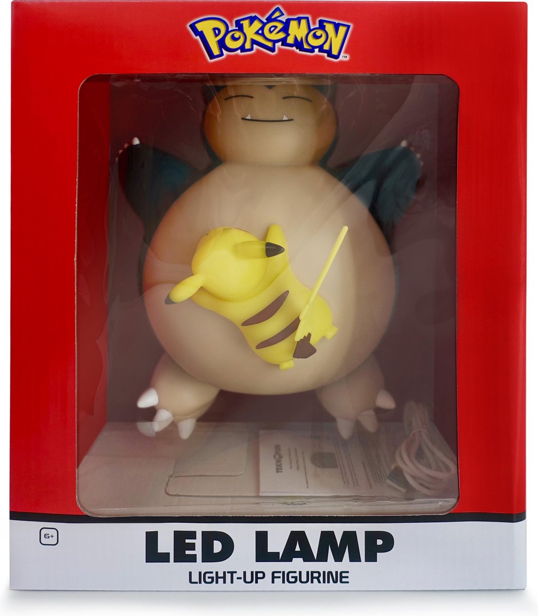 Teknofun Pokémon - LED Lamp met bewegingssensor - Pikachu & Snorlax |  bol.com