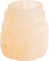 Seleniet Waxinelichthouder Cilinder Oranje – 5 x 8 cm (ca. 600 gram)