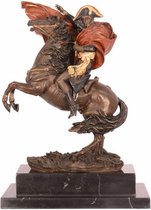 Bronzen beeld - Napoleon - Napoleon te paard - 32,1 cm hoog