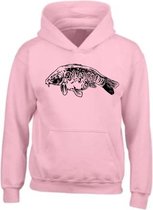 Roze Hoodie Fully Scaled Carp Zwart