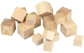 Houten Blokjes naturel |Vurenhouten blokjes 40 x 40 mm - 10 stuks.